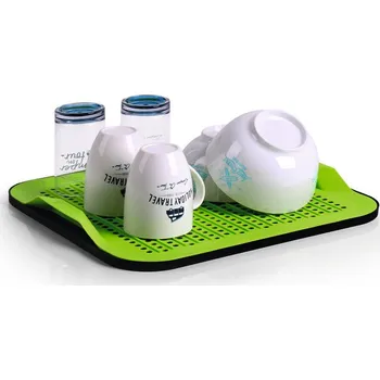 Odkapávač na nádobí Odkapávač na nádobí, rolovací sušák, silikonová podložka 38x36 cm