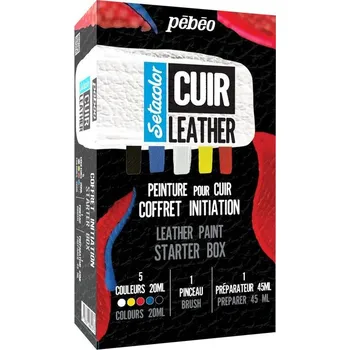Výtvarná barva Barvy na kůži Pebeo Setacolor - startovací sada 7 ks