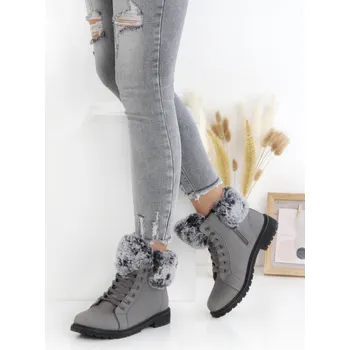 Dámská zimní obuv Cathay moda Farmářky s kožíškem 3115-2D.G Velikost: 38