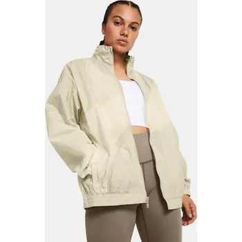 Dámská casual bunda Under Armour Bunda Legacy Crinkle Jacket-BRN - Dámské Under Armour krémová 2839407