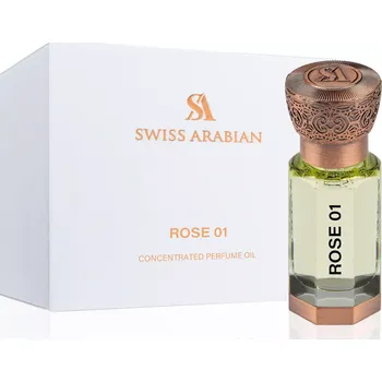 Unisex parfém Swiss Arabian Rose 01 koncentrovaný parfémovaný olej unisex 12 ml