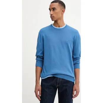 Pánské oblečení Bavlněný svetr Calvin Klein LV040BM343 modrá 55X, vel. S