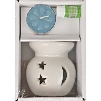Aroma lampa ROOK TEX Keramická aroma lampa set bílý