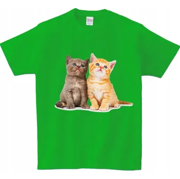 Tričko s kočkou vícebarevná