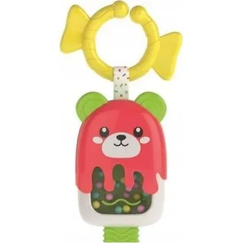 Hračka pro kojence CLEMENTONI CHRASTÍTKO ZMRZLINA senzorické chrastítko pro miminko +3 měsíce