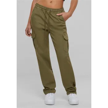 Pánské kalhoty Ladies High Waist Twill Cargo Pants - tiniolive XXL