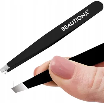 Péče o řasy a obočí PINZETA PINZETA ŠIKMÁ PRO ÚPRAVU OBOČÍ ČERNÁ