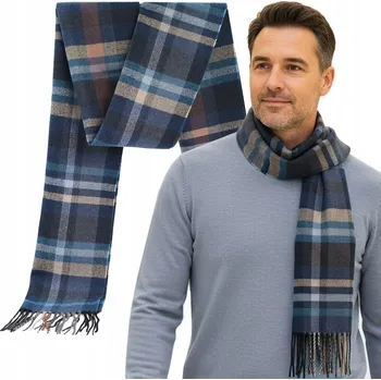 Šála Pako Jeans šála modrá 180 cm - muž