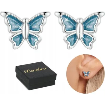 Náušnice Stříbrné Náušnice RYZOST 925 Náušnice STŘÍBRO Dýky Motýli Dámské