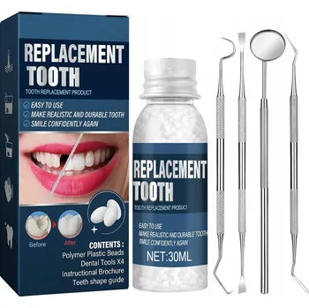 Vrták Umělý zub, kuličky pro výrobu dočasného zubu, náhrada zubu