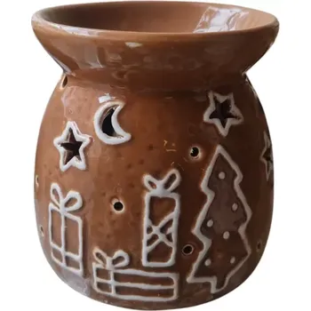 Aroma lampa Vánoční aromalampa (Keramická aromalampa hnědá)