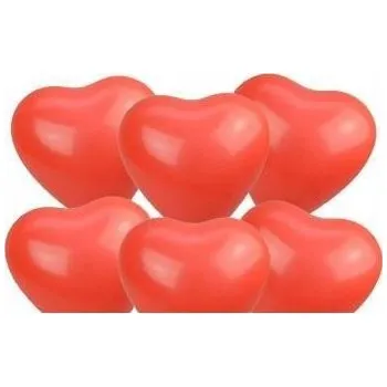 Balónek Balónek plný lásky červené srdce velký 28cm 5 ks