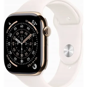 Chytré hodinky Apple Watch 11 GPS + Cellular 46mm (zlatá) + řemínek S-M (jemně růžová)