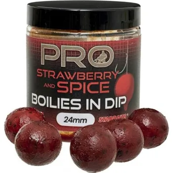 Boilies STARBAITS Boilies In Dip Pro Strawberry Spice 150g Velikost [ mm ]: 24mm