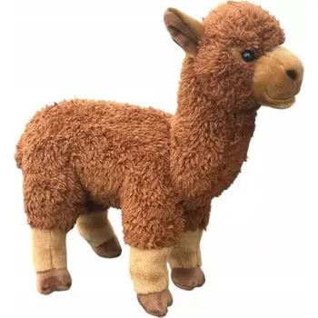plyšák Plyšová Hračka Alpaka Lama Hnědá DUBI - 28 cm