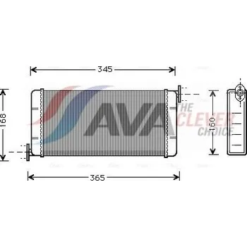 Výměník tepla Výměník tepla, vnitřní vytápění AVA COOLING SYSTEMS MSA6109