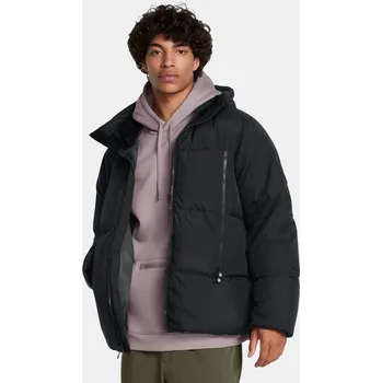 Pánská casual bunda Pánská bunda Under Armour LIMITLESS DOWN JACKET-BLK - Pánské Under Armour černá | fialová 3443545