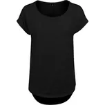 Build Your Brand Dámské tričko s prodlouženým zadním dílem - Černá | 5XL