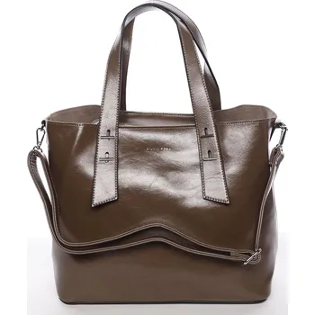 Elegantní dámská kabelka do ruky Paula, tmavě béžová