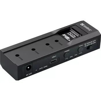 USB hub Sandberg USB 3.2 Dock M2+NVMe reader 136-49