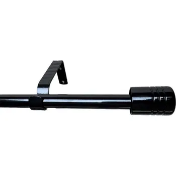 SP TREND Souprava záclonová roztažitelná akční VÁLEC 13/16 mm, 100-200 cm, černá