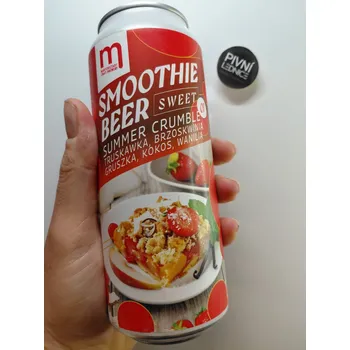 Pivo Maryensztadt SMOOTHIE SUMMER CRUMBLE STRAWBERRY, PEACH, PEAR,COCONUT, VANILLA 4,2% 0,5l