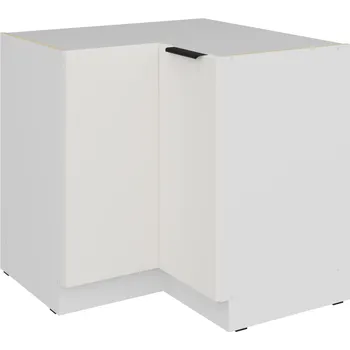 Kuchyňská skříňka 90 x 90 DN 2F BB, Spodní rohová kuchyňská skříňka Aria bílá /bílá