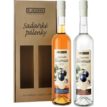 Pálenka R. JELÍNEK Dárkové balení Vizovické slivovice 2023