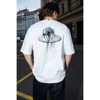 Pánské tričko Triko Oakley - Futurescape Iced Jelly Tee - White velikost XXL