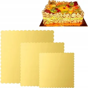 Podnost na dort zlatý 25cm 1ks