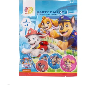 Bonbon Tlapková Patrola práskací prášky s party balonkem 8 g
