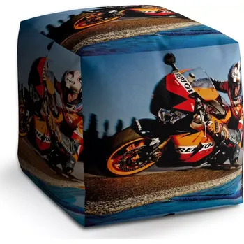 Taburet Sablio Taburet Cube Motorkář 2: 40x40x40 cm