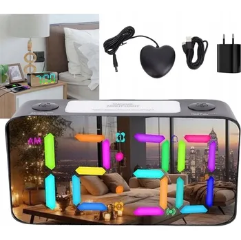 Budík Budík s Vibrací a Extra Hlasitým Alarmem 115dB pro Hluboký Spánek a Seniory