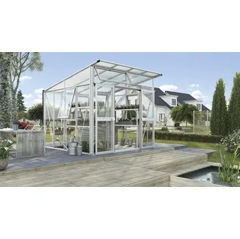 Skleník Skleník Vitavia Aphrodite 7800 kombinace skla a polykarbonátu 275 x 270 cm hliník