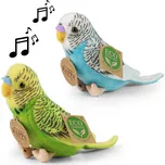 RAPPA Plyšová hračka - Andulka se zvukem 11 cm Barva: Zelená