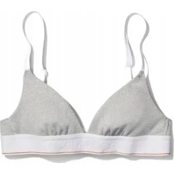 Dámské oblečení Calvin Klein podprsenka s měkkými košíčky šedá velikost XL