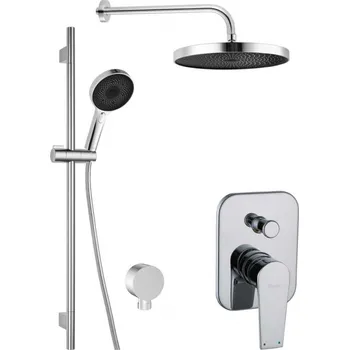 Sprchový set Kielle - Harmonia Sprchový set s baterií pod omítku, pro 2 spotřebiče, s příslušenstvím a tělesem, chrom 20623SP20