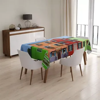 ubrus Sablio Ubrus Domky - 90x90 cm