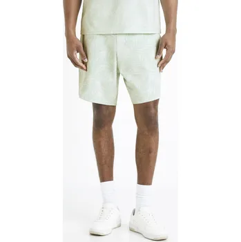 Pánské oblečení Celio Teplákové kraťasy Doflower - Pánské Celio bílá 2257205