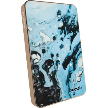 Powerbanka Picasee Powerbanka s MagSafe 5 000 mAh Zlatá - Organic blue