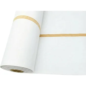 Mirtex Plátno DOMESTIK 145/P33 Žlutý pruh do zdravotnictví šíře 150cm Ceník: METRÁŽ: od 1 metrů