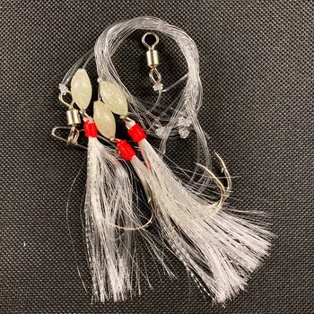 Umělá nástraha ICE fish mořský návazec Třásně 7/0, stříbrné (Osvědčená nástraha k lovu tresek a makrel.)