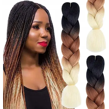 Syntetické vlasy COPÁNKY BAREVNÉ NEONOVÉ OMBRE C15