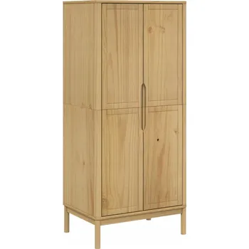 Šatní skříň Skříň FLORO, voskový bronz, 77x53x171 cm, masivní borovicové dřevo