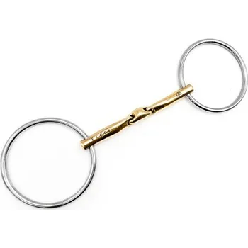 Udidlo pro koně Udidlo stihlové dvakrát lomené Sweet Gold Large rings Annika Fager 12,5 cm