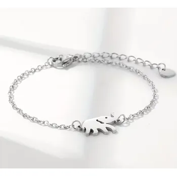 Náramek Ocelový náramek se slonem