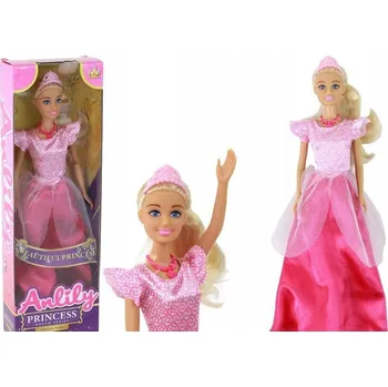 Panenka Panenka Anlily Baby Panenka s dlouhými blond vlasy, Tiára v růžových šatech