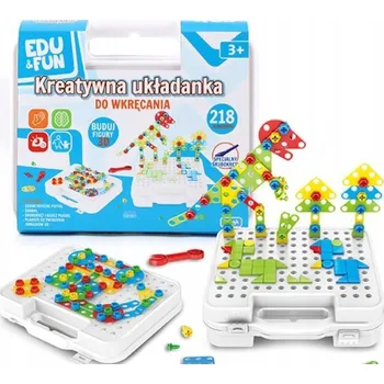 Puzzle KREATIVNÍ ŠROUBOVACÍ SKLÁDAČKA 218 DÍLKŮ