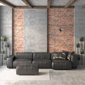 Obklad vidaXL 3D nástěnné panely design cihly 10 ks EPS [149581] Barva: Červená