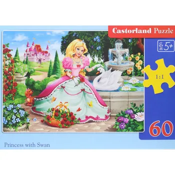 Puzzle Puzzle 60 Dílků Princezna s labutí CASTOR
